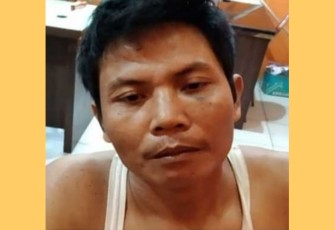 Tersangka saat diamankan