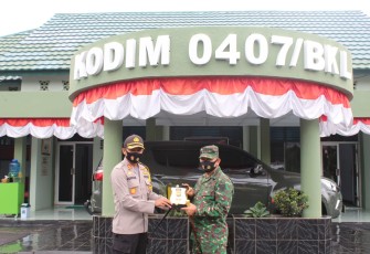 Kapolres Bengkulu Kunjungi Kodim 0407/Bengkulu