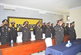 Polres Bintan dan Jajaran Hadiri Upacara HUT ke-75 RI Serentak Secara Virtual