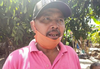 Maryono (53) kakak kandung Suranto saat memberikan kesaksian