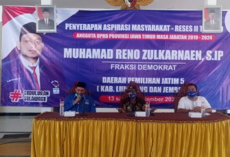 Reses Anggota DPRD Jawa Timur daerah pemilihan V (Jember-Lumajang) Reno Zulkarnaen