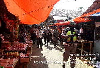 Sat Binmas Polda Bengkulu Bersama Gugus Penanganan Covid-19 Gelar Patroli Gabungan