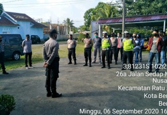Polres Bengkulu Bersama Polsek Jajaran Sosialisasi Protokol Kesehatan dan Tertib Lalu Lintas