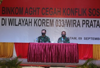 Korem 033/WP Komsos Kepada Komponen Masyarakat Kepri