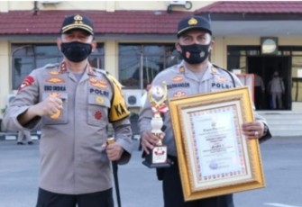 Polsek Lempuing Polres OKI Bersyukur Raih Juara 3 Lomba Kebersihan dan Kelengkapan