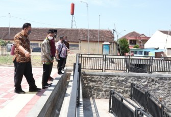 Komisi I DPRD Kota Surakarta saat menggelar sidak di Taman Cerdas Gilingan Banjarsari Solo Jawa Tengah.