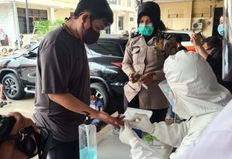 Rapid Test  di wilayah hukum DKI Jakarta atau Polda Metro Jaya. Kamis, 8/10/2020