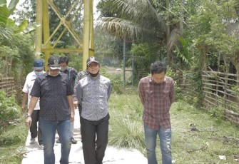 Ketua dan Waka I DPRD Pantau Jembatan Rusak di Dua Lokasi Kecamatan Pino