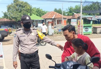 Operasi Yustisi Gabungan dilaksanakan di depan Pasar  Kecamatan  Gemuh Kabupaten  Kendal Rabu 18/11/ 2020