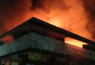 Pasar Weleri Kabupaten Kendal terbakar. Kamis, 13/11/2020