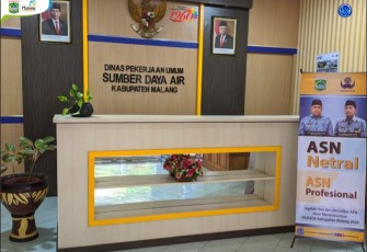 DPU SDA Kabupaten Malang Pasang Banner Netralitas ASN 