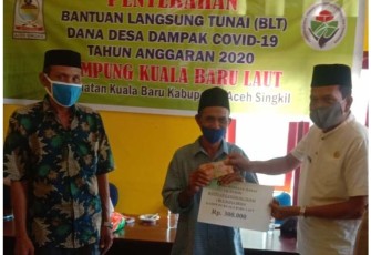 Pemdes Kuala Baru Laut Kembali Realisasikan BLT DD 2020