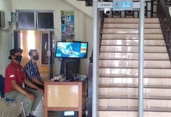 Kantor Bupati Aceh Singkil Dipasang Alat Deteksi Suhu