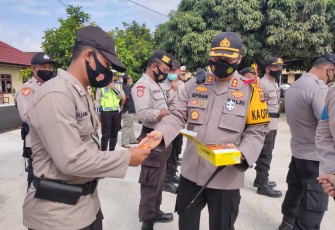 Kapolres Cek Kehadiran Personel Dimasa Tenang Pilkada
