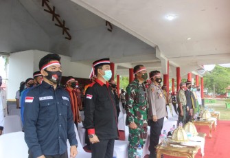 Dandim 1412/Kolaka Hadiri Apel Kebangsaan Dalam Menjaga Keutuhan NKRI 