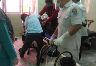 Korban Sedang Menjalani Perawatan 