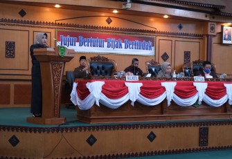 Rapat Paripurna Terbuka Wali Kota Tanjung Pinang Sampaikan Usulan Enam Ranperda