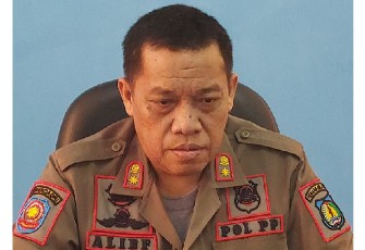 Kepala Satuan Polisi Pamong Praja dan Pemadam Kebakaran Kebupaten Selayar Drs Ahmad Aliefyanto MM