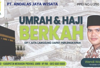 Wendi Wahyudi Pimpin Ajwa Trevel Umroh dan Haji Di Kabupaten Merangin Jambi