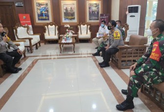 Terkait Proses Hukum Tindakan Penganiayaan Terhadap Anggota Kodim 1310/Bitung,Dandim Bersama Kapolres Bitung Menghadap Wakapolda Sulut 