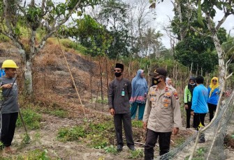 Kapolsek Tambelan Cek Lokasi Kampung Tangguh Desa Kampung Hilir 