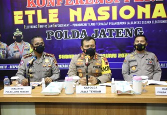 Kalpolda Jateng saat memberikan keterangan kepada Media