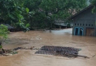 Permukiman Warga Terdampak Banjir Bandang Akibat Luapan Sungai