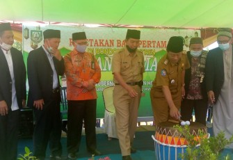 Acara Peletakan Batu Pertama Pembangunan Ponpes AHSANU AMALA