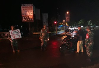 Koramil jajaran Kodim 0736/Batang melaksanakan operasi yustisi 