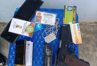 Barang bukti dari terduga BIN Gadungan