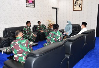 Danrem Beserta Kasi 033/WP Jalin Silaturahmi ke Kantor Walikota Tanjung Pinang 