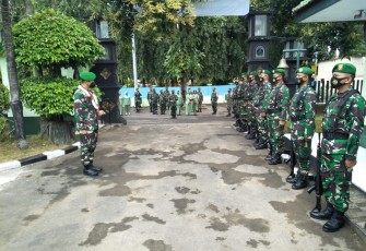 Komandan Korem 073/Makutarama, Kolonel Arm Putranto Gatot Sri Handoyo, S.Sos, M.M.,memberikan  pengarahan di Kodim 0719/Jepara