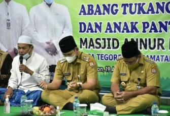 Safari Ramadhan Pemerintah Kabupaten Kendal diawali dari Masjid An-Nur Dusun Kerasan Desa Tegorejo Kecamatan Pegandon, kemarin hari Senin (19/4/2021).