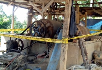 Ditreskrimsus Polda Banten Ringkus 5 Tersangka Penambangan Ilegal di Gunung Liman
