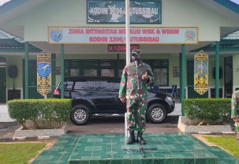 Pimpin Apel Pagi, Dandim Berikan Arahan Kepada Semua Personil Kodim 1206/PSB