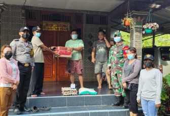 Babinsa Air Besar dan Perangkat Desa Pantau Warga yang Gelar Resepsi