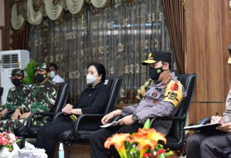 Kapolri Tinjau Pos Penyekatan Merak-Bakauheni 