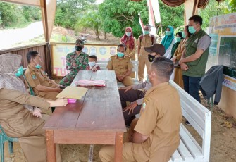 Tim gabungan stand by di posko Penyekatan perbatasan Aceh Singkil-Sumut