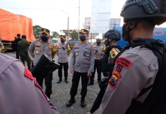 Pengecekan Pos Pam terpadu ini dilakukan oleh Kabid Humas Polda Jateng, Kombes Pol. Iskandar Fitriana di Kabupaten Pemalang, Jawa Tengah, Selasa (11/5/21).
