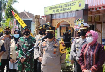 Kapolda Jateng, Irjen Pol Ahmad Luthfi melaksanakan pengecekan pos pengamanan Lebaran di wilayah Kabupaten Grobogan (15/5).