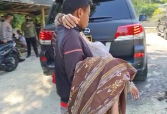 Salah satu korban dari 6 orang yang ditemukan dalam peristiwa Kapal terbalik di kedung ombo Boyolali Sabtu 16/5/2021