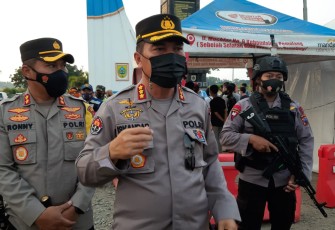 Kabid Humas Polda Jateng, Kombes Pol. Iskandar saat memberikan keterangan kepada media terkait balon udara yang meledak di Klaten.