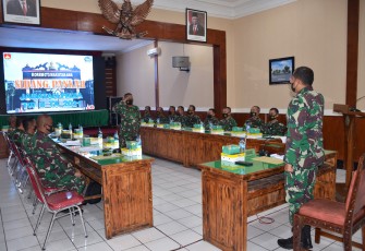 Kasrem 073/Makutarama Letkol Czi Hendro Edi Busono Pimpin Sidang Pankar Jabatan Perwira