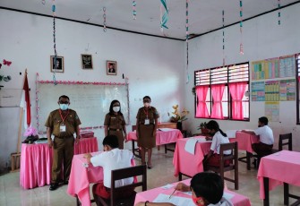 Sebanyak 45 Siswa SDN Inpres 3/77 Danowudu Mengikuti Ujian Sekolah