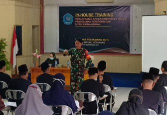 Babinsa Sungai Awan Kiri Kodim 1203/Ktp Bekali Mahasiswa Materi Bela Negara Dan Kedisiplinan