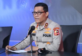 Kadiv Humas Polri Irjen Pol Argo Yuwono saat memberikan keterangan kepada media tentang  kunjungan kerja Panglima dan Kapolri ke Madiun dan Bangkala Jumat (18/6/2021)