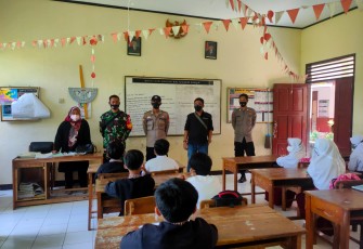 Kapolsek Cisompet Giat Monitoring PTMT Tingkat Sekolah Dasar
