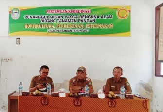 Pertemuan Koordinasi Tanggulangi Pasca Bencana Alam Pada Tanaman Pangan, Hortikultura dan Perkebunan