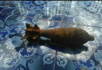 Penemuan Mortir Bekas penginggalan zaman perang