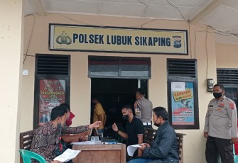 Polres Pasaman Gelar Vaksinasi dan Operasi Zebra Singgalang di Polsek Lubuk Sikaping